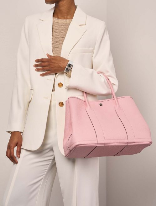 Hermès GardenParty 36 RoseSakura Sizes Worn | Sell your designer bag on Saclab.com