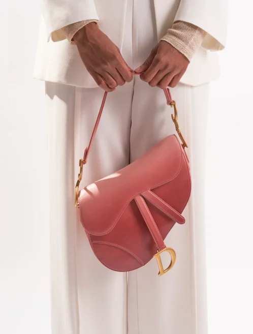 Dior Saddle Medium Calf Pink