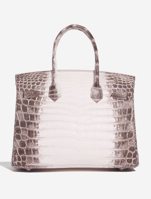 Pre-owned Hermès bag Birkin 30 Niloticus Crocodile Himalaya Blanc Beige Back | Sell your designer bag on Saclab.com
