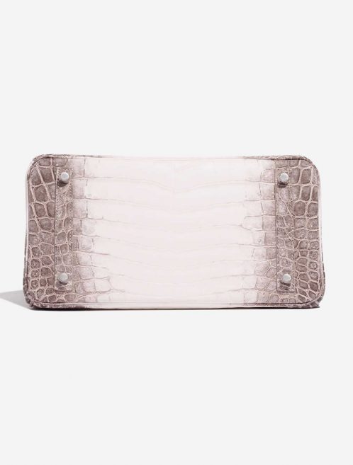 Pre-owned Hermès bag Birkin 30 Niloticus Crocodile Himalaya Blanc Beige Bottom | Sell your designer bag on Saclab.com