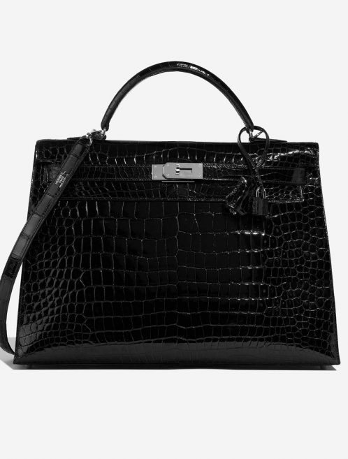 Hermès Kelly 40 Black 2F S | Sell your designer bag on Saclab.com