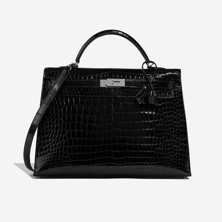 Hermès Kelly 40 Black 2F S | Sell your designer bag on Saclab.com