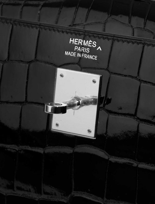 Hermès Kelly 40 Black Logo  | Sell your designer bag on Saclab.com