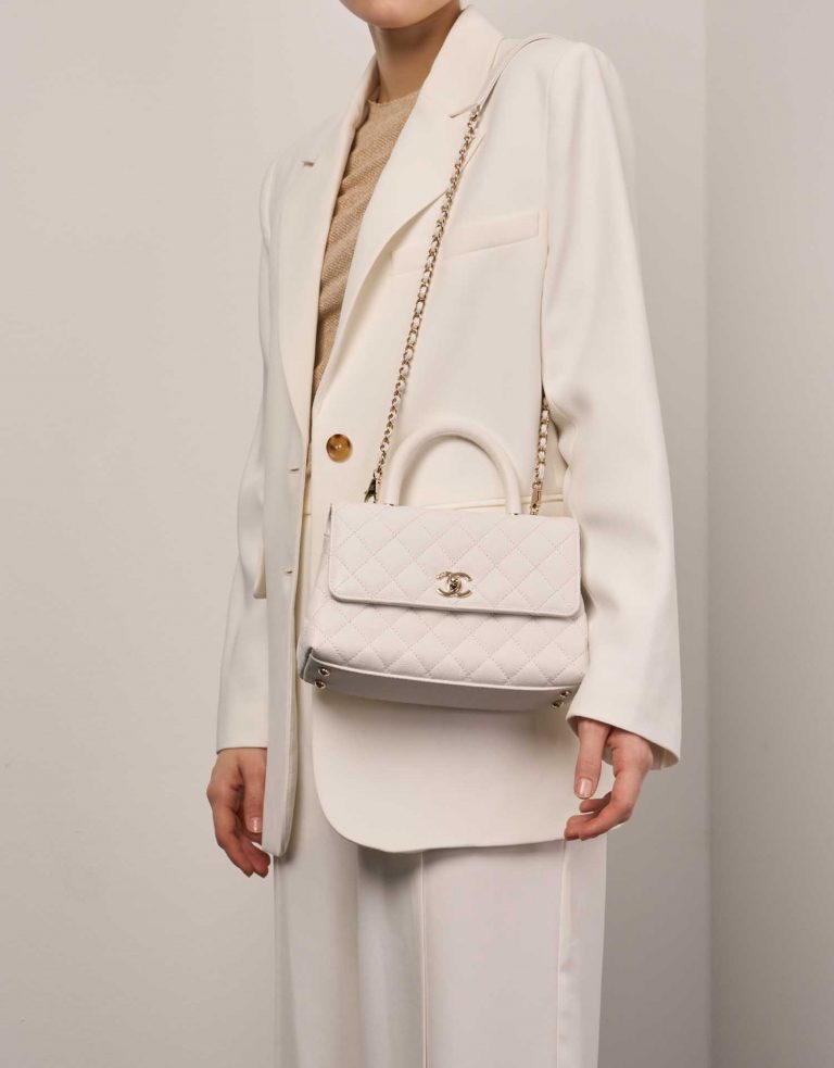 Chanel TimelessHandle Small White 0F | Sell your designer bag on Saclab.com