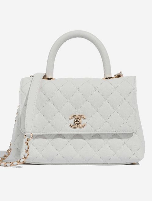 Chanel TimelessHandle Small White 2F S | Sell your designer bag on Saclab.com