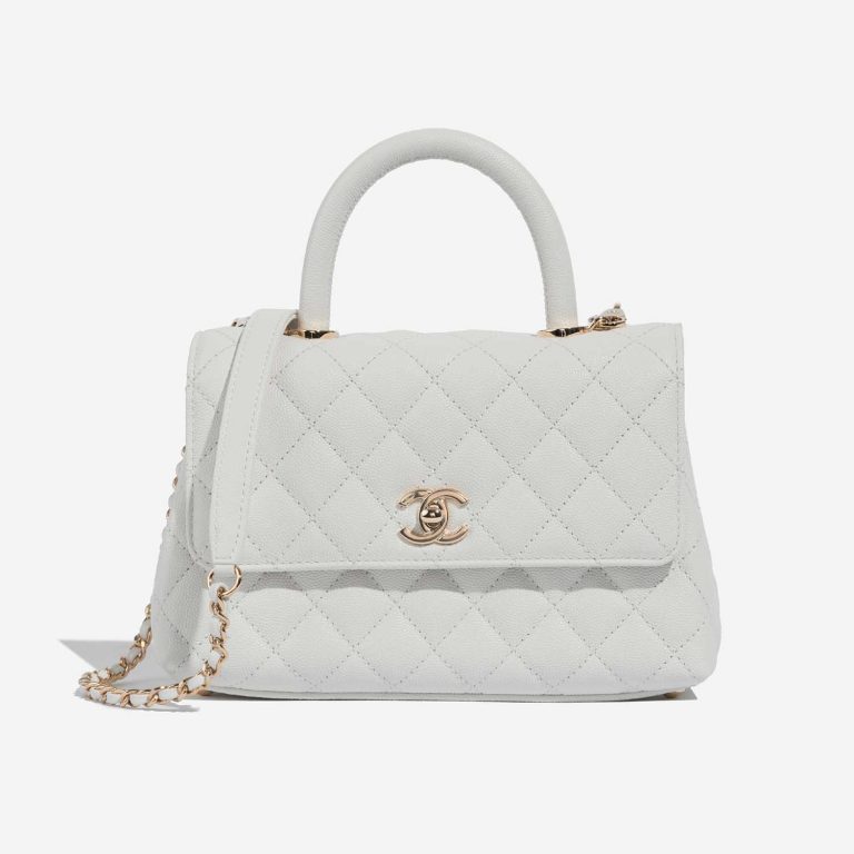 Chanel TimelessHandle Small White 2F S | Sell your designer bag on Saclab.com