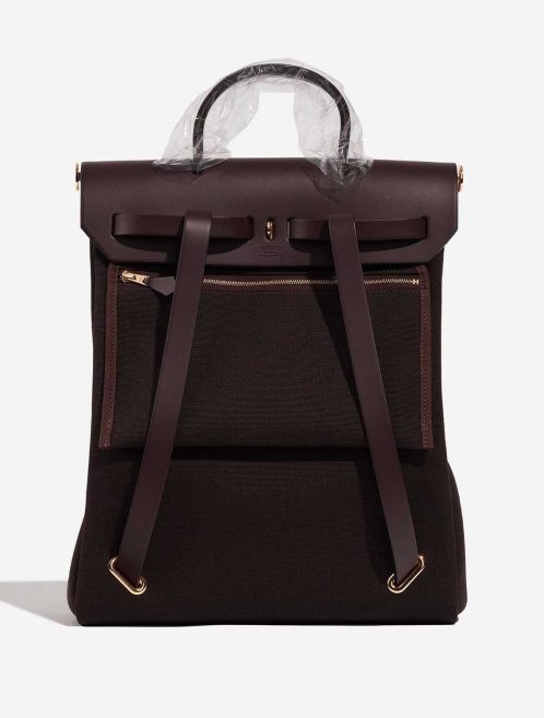 Hermès Herbag Backpack Ebène Back  | Sell your designer bag on Saclab.com