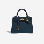 Hermès Kelly 25 BlueDePresse Front  | Sell your designer bag on Saclab.com