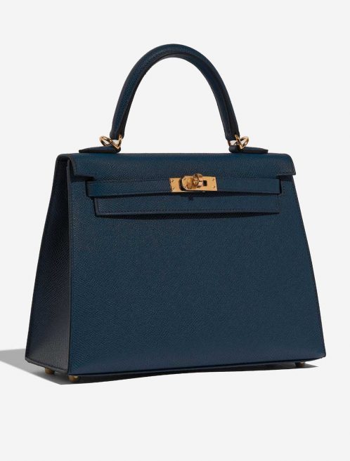 Hermès Kelly 25 BlueDePresse Side Front  | Sell your designer bag on Saclab.com