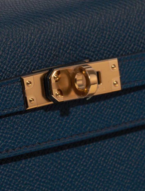 Hermès Kelly 25 BlueDePresse Closing System  | Sell your designer bag on Saclab.com