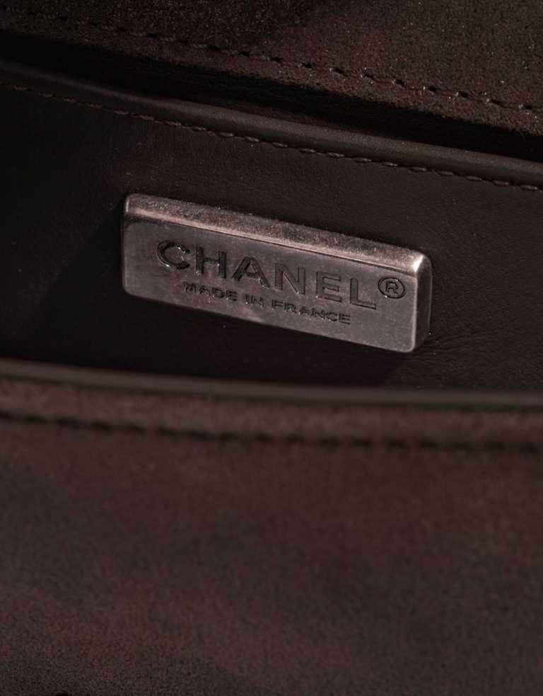 Chanel Boy Micro Lizard / Suede Brown / Gold Logo | Sell your designer bag