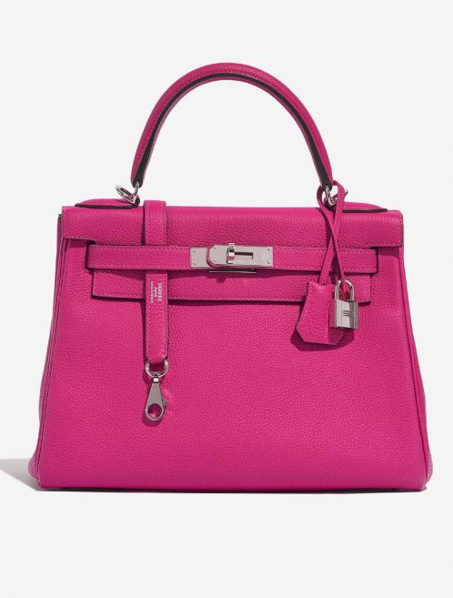 Hermès Kelly 28 RosePourpre 2F S | Sell your designer bag on Saclab.com
