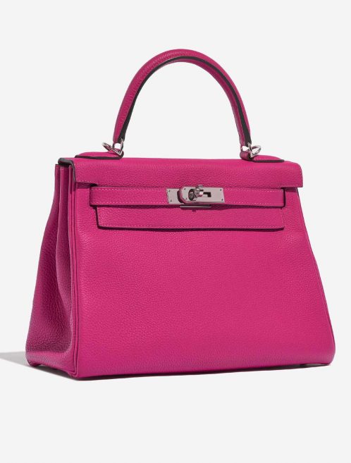 Hermès Kelly 28 RosePourpre 6SF S | Sell your designer bag on Saclab.com
