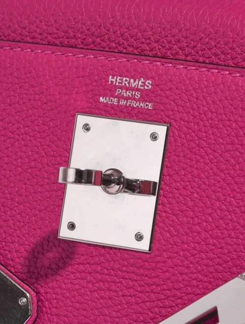 Hermès Kelly 28 RosePourpre Logo  | Sell your designer bag on Saclab.com