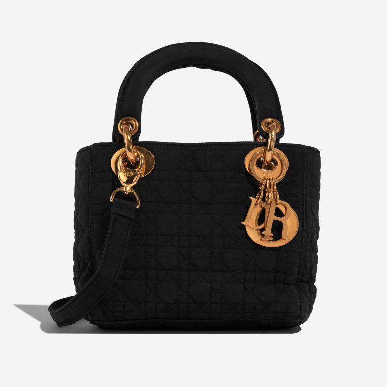 Dior Lady Mini Black Front  | Sell your designer bag on Saclab.com