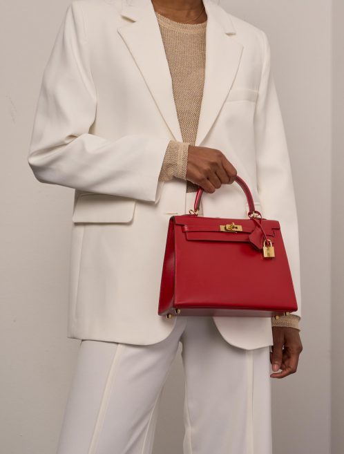 Hermès Kelly 25 RougeVif 1M | Sell your designer bag on Saclab.com