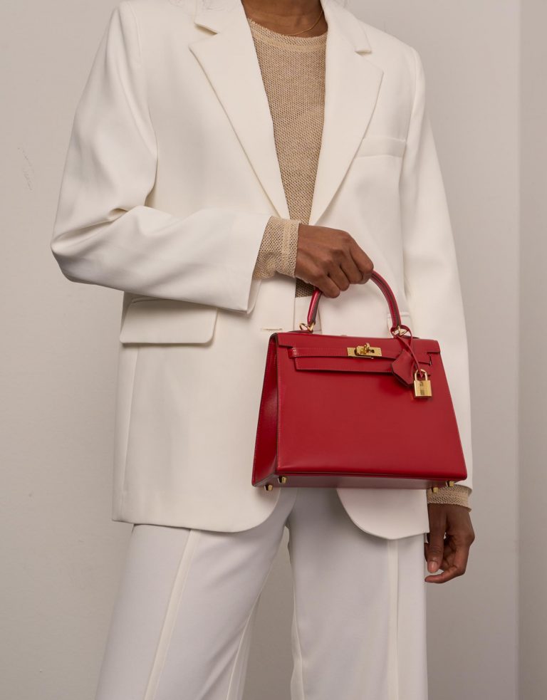 Hermès Kelly 25 RougeVif 1M | Sell your designer bag on Saclab.com