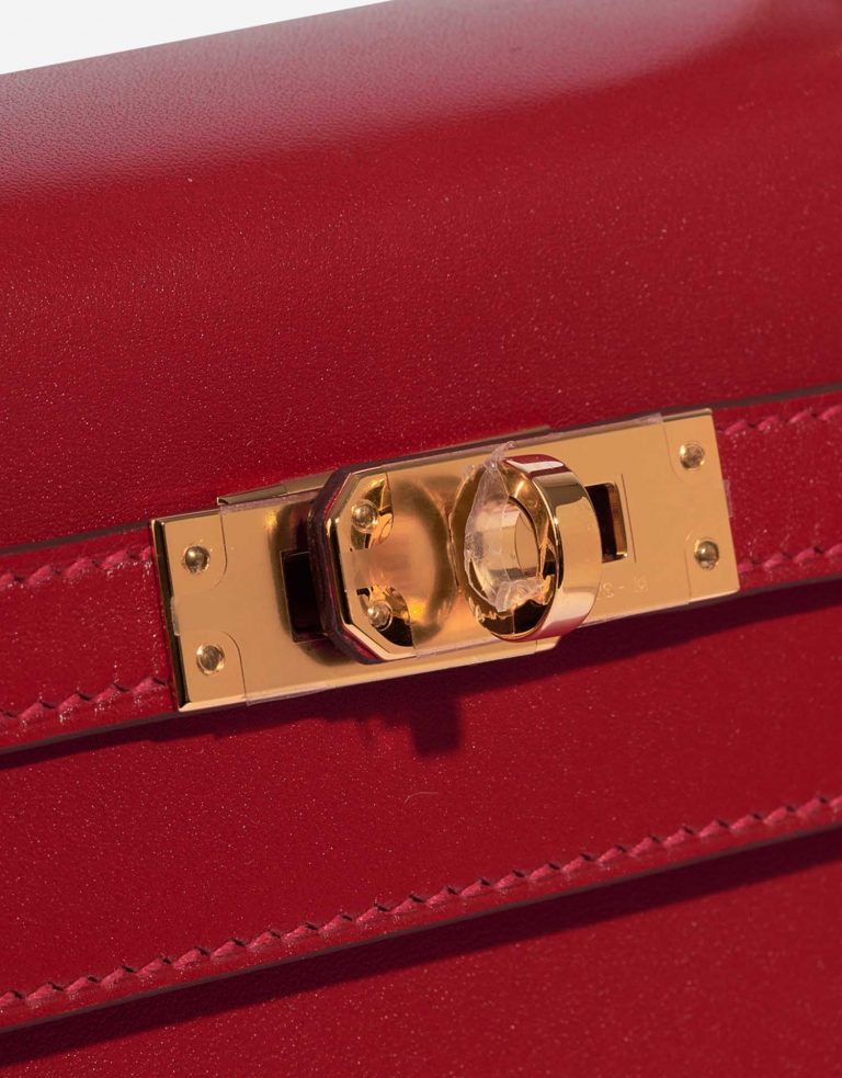 Hermès Kelly 25 RougeVif Closing System  | Sell your designer bag on Saclab.com