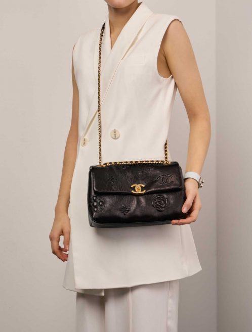 Chanel Timeless Medium Black Sizes Worn | Sell your designer bag on Saclab.com
