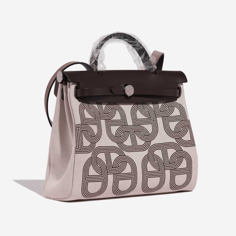 Hermès 31 Ebene-Ecru-Beige Side Front  | Sell your designer bag on Saclab.com
