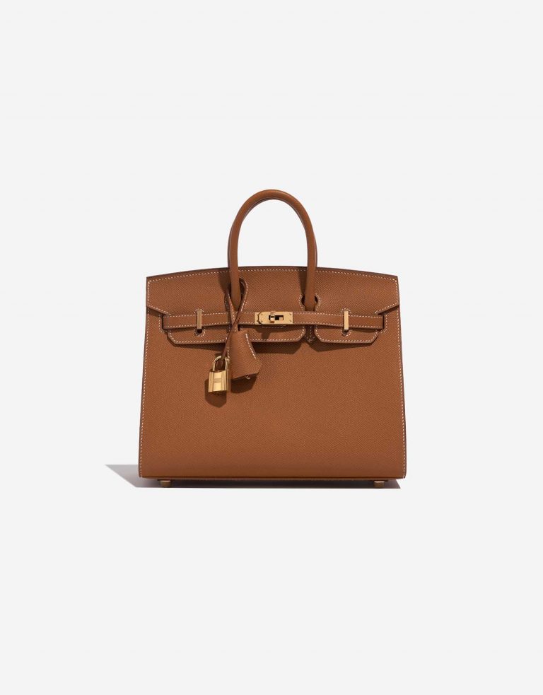 Hermès Birkin 25 Gold Front  | Sell your designer bag on Saclab.com