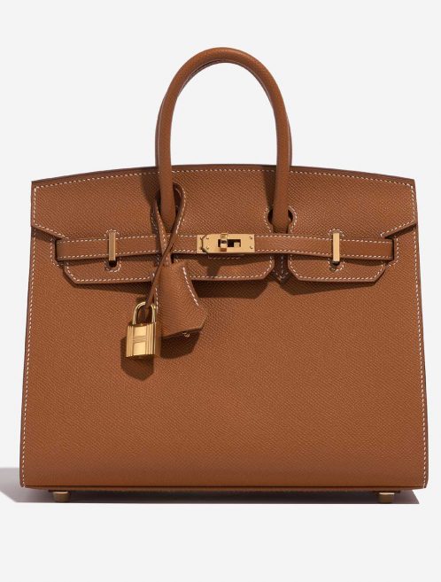 Hermès Birkin 25 Gold Front  | Sell your designer bag on Saclab.com