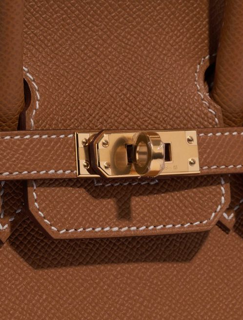 Hermès Birkin 25 Gold Closing System  | Sell your designer bag on Saclab.com