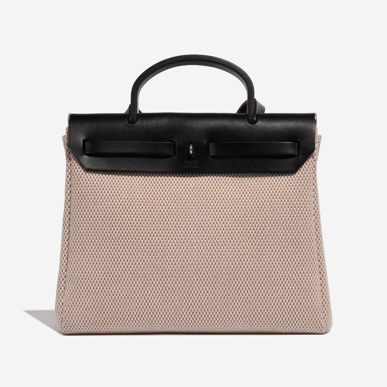 Hermès Herbag 31 Black-Ecru-SableNaturel Back  | Sell your designer bag on Saclab.com