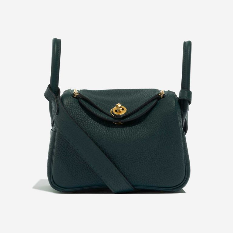 Hermès Lindy Mini VertCypress 2F S | Sell your designer bag on Saclab.com