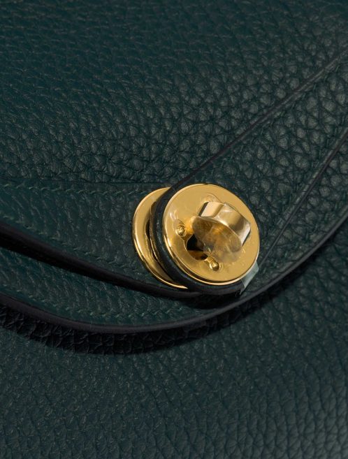 Hermès Lindy Mini VertCypress Closing System  | Sell your designer bag on Saclab.com