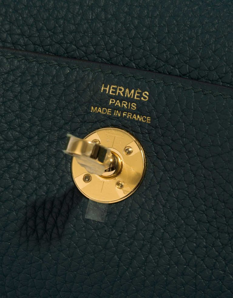 Hermès Lindy Mini VertCypress Logo  | Sell your designer bag on Saclab.com