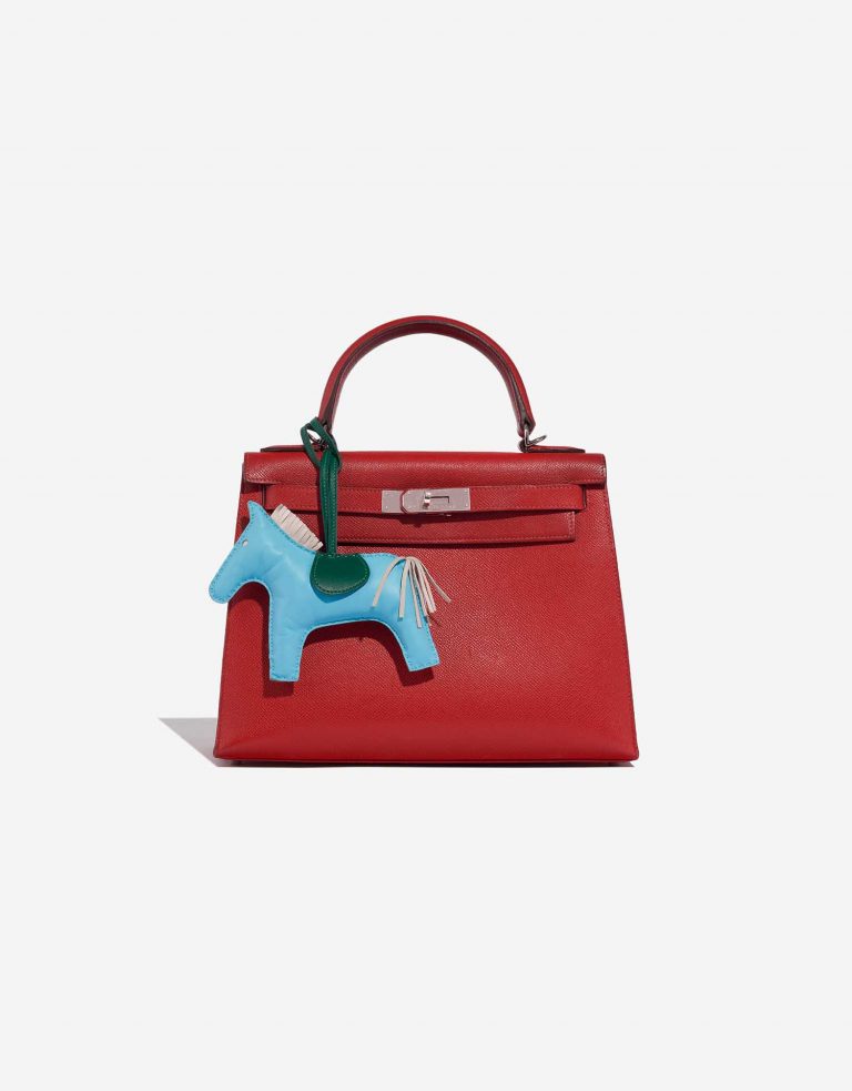 Hermès Rodeo GM BleuCeleste-Béton-Malachite Closing System  | Sell your designer bag on Saclab.com