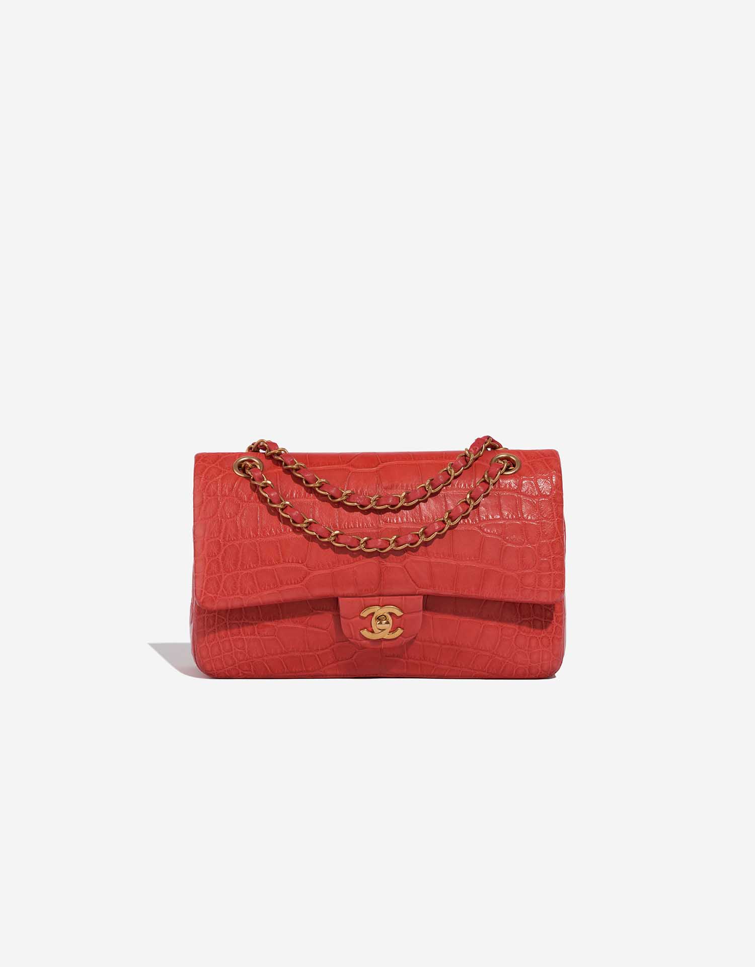 Chanel Timeless Medium Alligator Red | SACLÀB