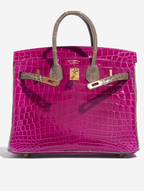 Hermès BirkinHSS 25 RoseSheherazdade-GrisTourterelle Front Open | Sell your designer bag on Saclab.com