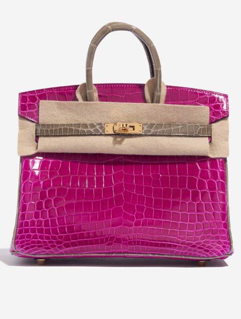 Hermès BirkinHSS 25 RoseSheherazdade-GrisTourterelle Front Velt | Sell your designer bag on Saclab.com