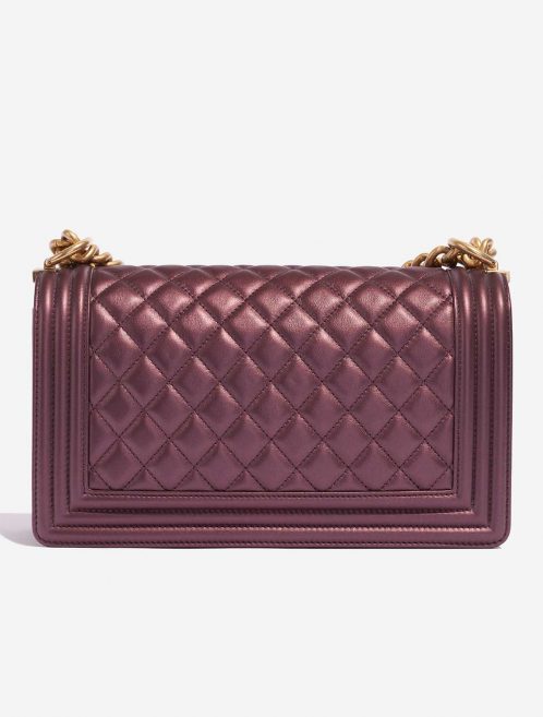 Chanel Boy NewMedium MetallicRoseGold Back  | Sell your designer bag on Saclab.com