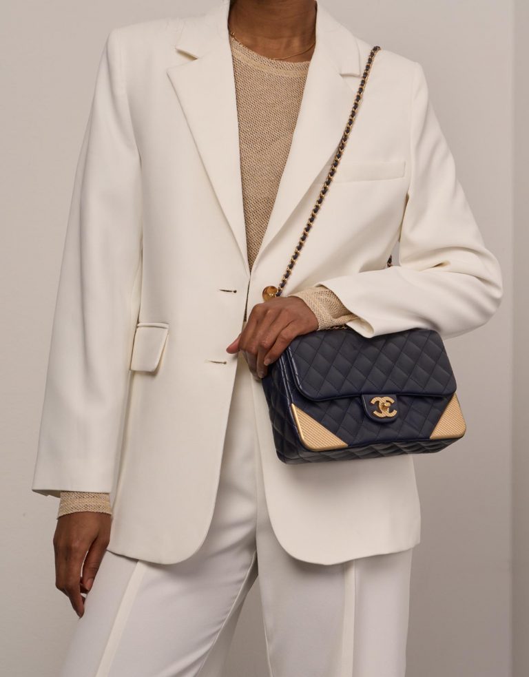 Chanel Timeless Medium Marine Front  | Sell your designer bag on Saclab.com