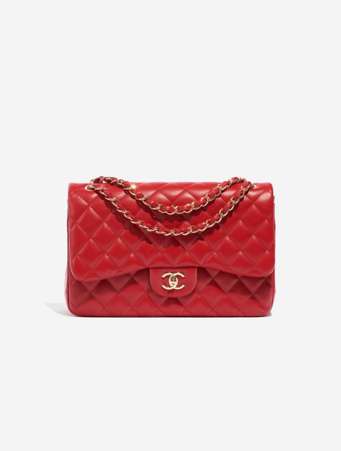 Chanel Timeless Jumbo Red Front  | Sell your designer bag on Saclab.com