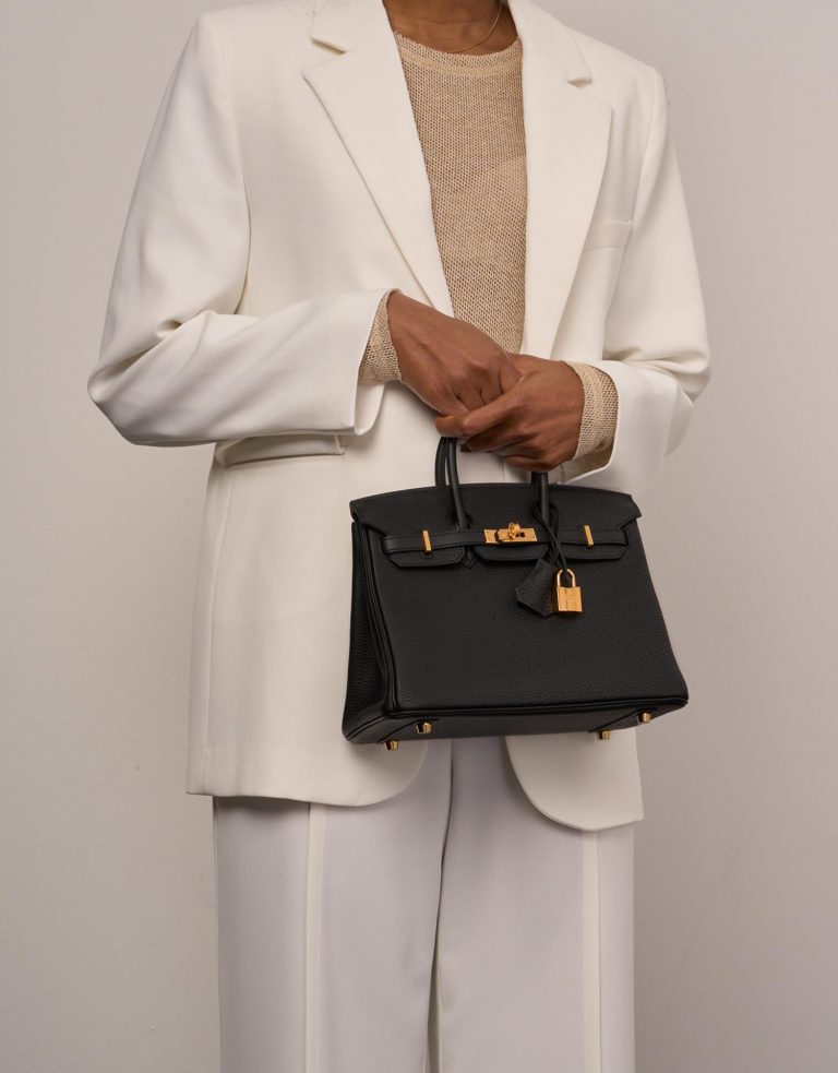 Hermès Birkin 25 Black 1M | Sell your designer bag on Saclab.com