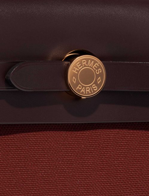 Hermès Herbag 31 RougeH-Ebene Closing System  | Sell your designer bag on Saclab.com