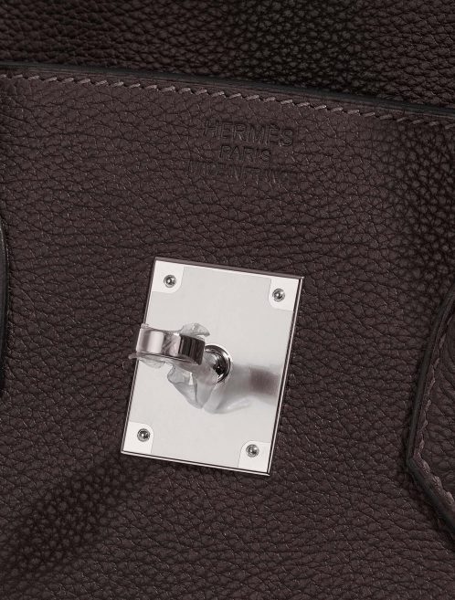 Hermès Birkin 35 Chocolate Logo  | Sell your designer bag on Saclab.com