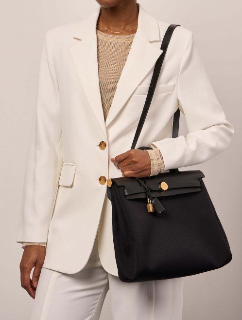 Hermès Herbag 31 Black 1M | Sell your designer bag on Saclab.com