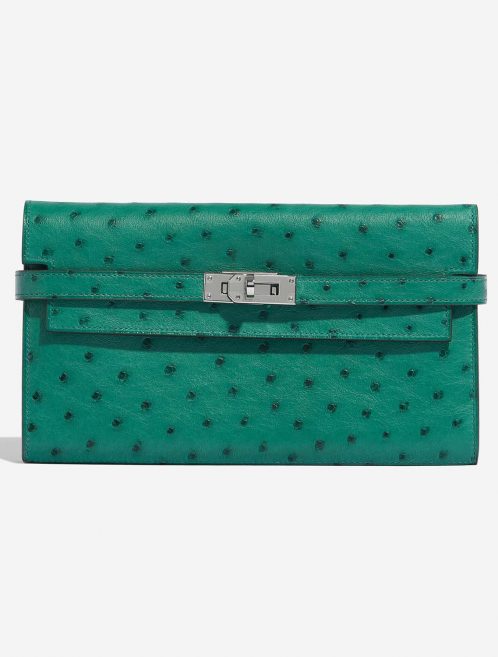 Hermès Kelly LongWallet VertVerone Front  | Sell your designer bag on Saclab.com