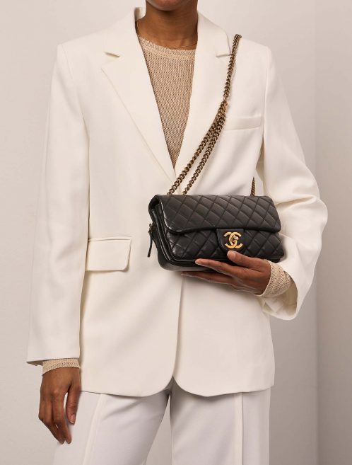 Chanel Timeless Medium Black Sizes Worn 1 | Sell your designer bag on Saclab.com