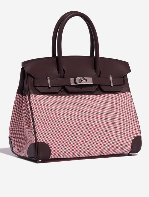 Hermès Birkin 30 Ecru-RougeSellier-Anemone-Brique Side Front  | Sell your designer bag on Saclab.com