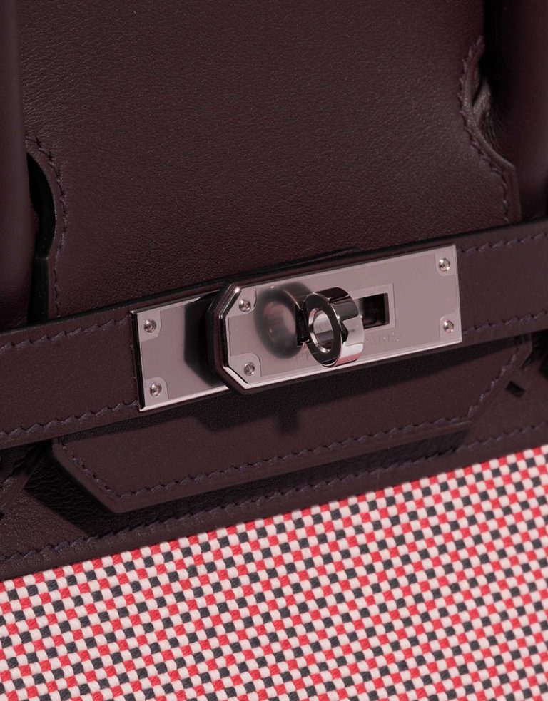 Hermès Birkin 30 Ecru-RougeSellier-Anemone-Brique Closing System  | Sell your designer bag on Saclab.com