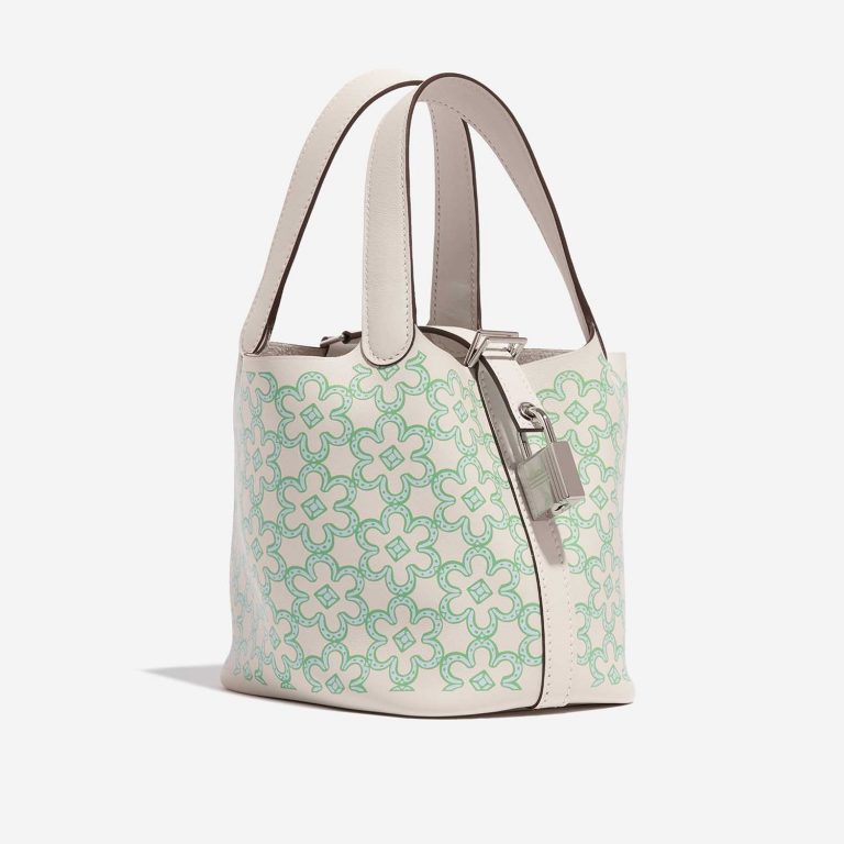 Hermès Picotin 14 Nata-Vert-Blanc Side Front  | Sell your designer bag on Saclab.com