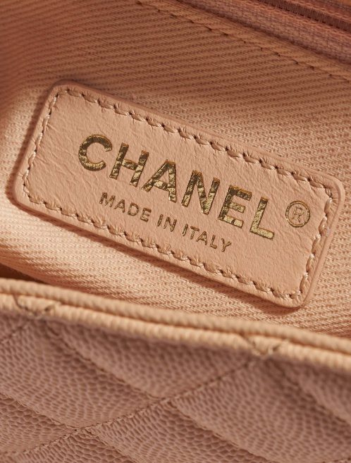 Chanel TimelessHandle Medium Beige Logo  | Sell your designer bag on Saclab.com