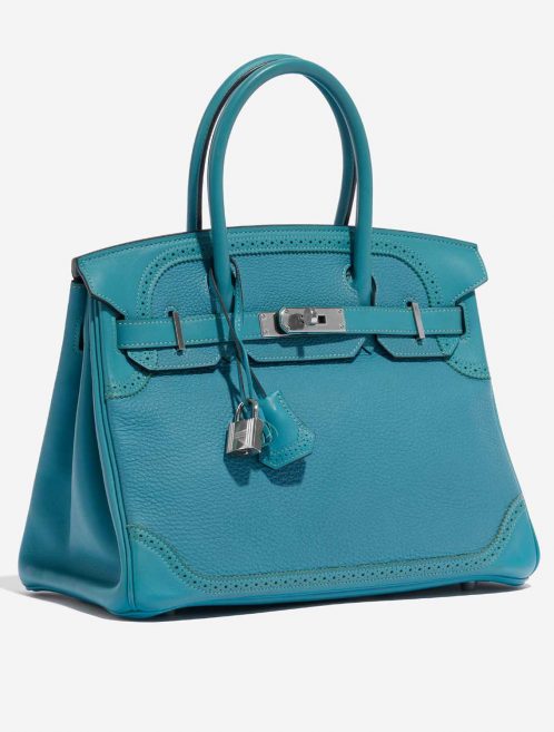 Hermès Birkin 30 Turquoise 6SF S | Sell your designer bag on Saclab.com