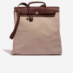 Hermès Herbag 39 Ecru-Chataig 0F | Sell your designer bag on Saclab.com